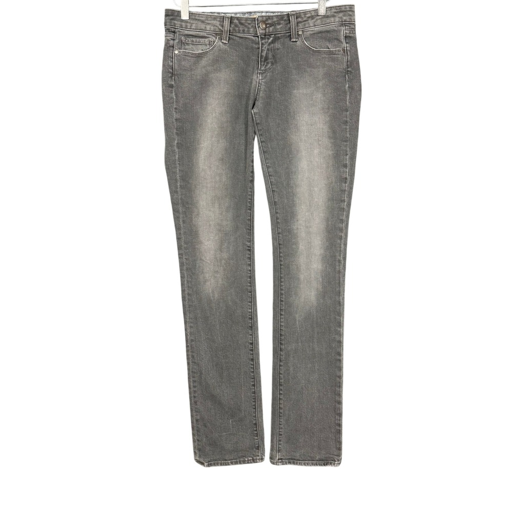 Paige Jeans Womens 29 Grey Premium Denim Low Rise Skinny Stretch Made in USA